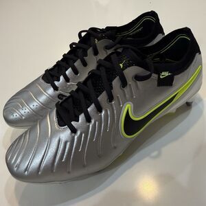 Nike Mens Tiempo Legend 10 Elite SG PRO Soccer Cleats Silver Size 7 FN7283-001
